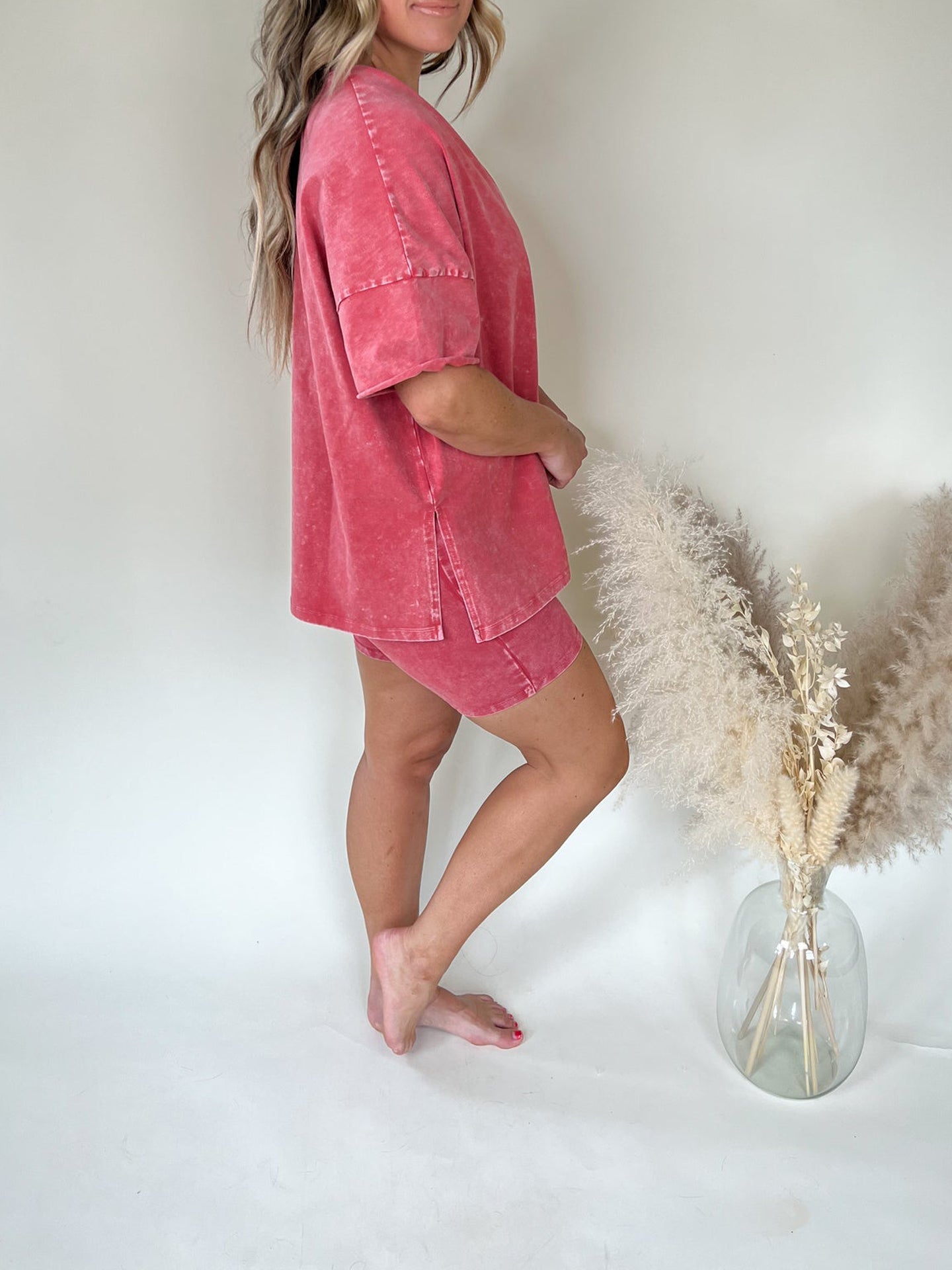 TOVA | Tweedelige Dames Comfort Set - Oversized Shirt Met Sportief Broekje
