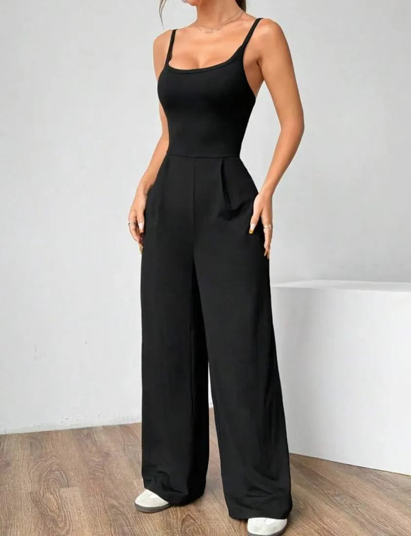 ZINARA | Comfortabele Stretchy Dames Jumpsuit Met Spaghettibandjes – Perfect Voor Casual Looks En Dagelijks Gebruik