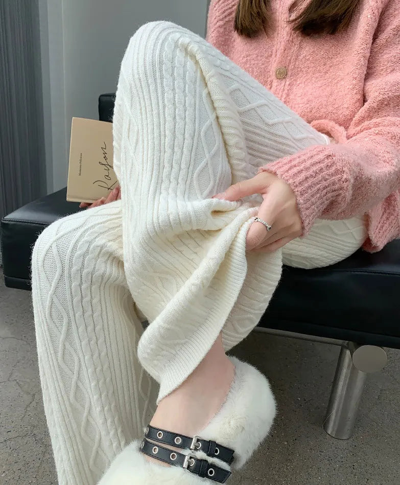 ISALIE | Gebreide Kasjmierlook Sweatpants Voor Dames – Luxe, Zacht & Perfect voor Relaxte Dagen