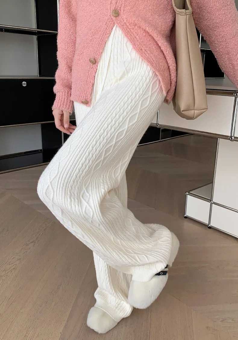 ISALIE | Gebreide Kasjmierlook Sweatpants Voor Dames – Luxe, Zacht & Perfect voor Relaxte Dagen