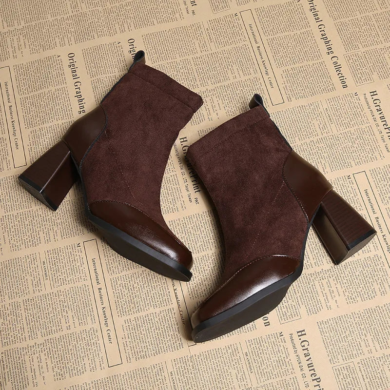 Dames Enkellaarsjes Met Blokhak | Chic En Comfortabel Voor Herfst & Winter