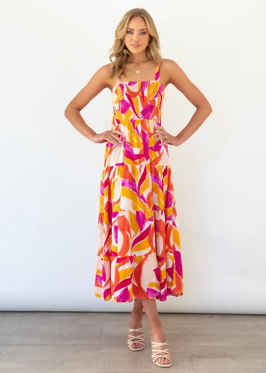 AMOR | Kleurrijke Zomerjurk Voor Dames - Verfijnd & Stijlvol