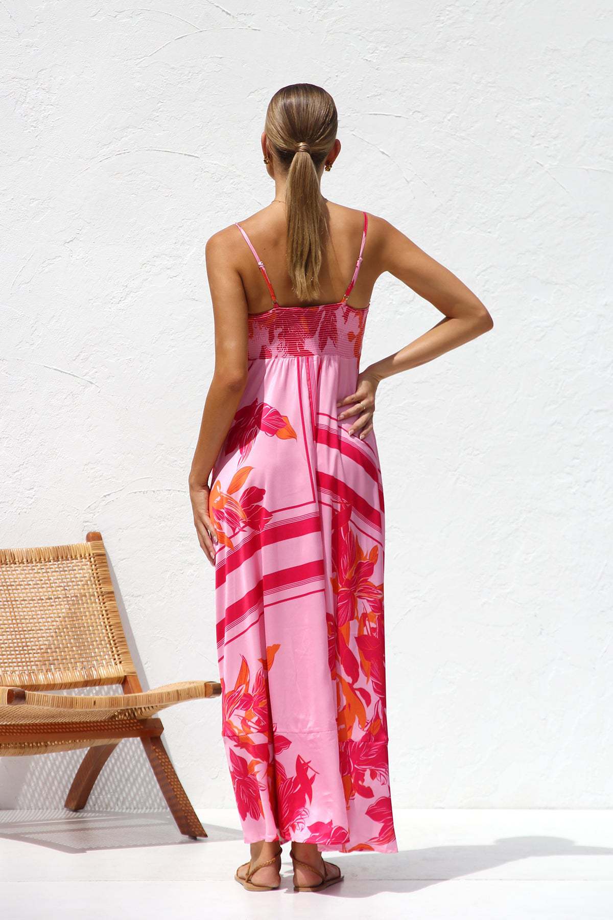 CHANTAL | Zomerse Maxi Jurk Voor Dames Met Grafische Print - Ibiza Style & Comfortabel