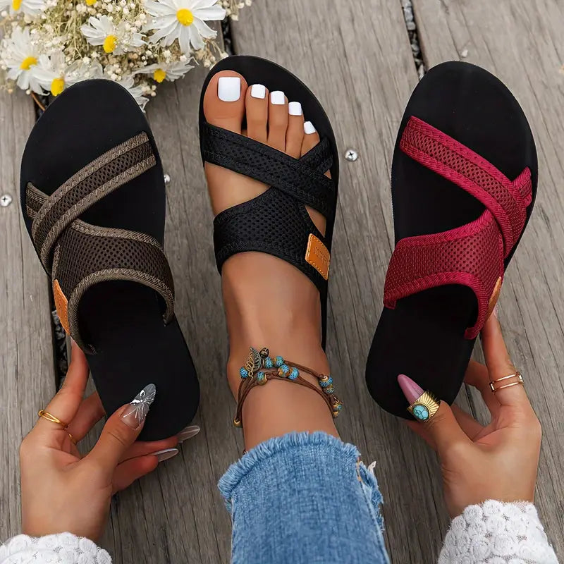 MAE | Luchtige Ergonomische Dames Slippers Met Verhoogde Hak – Ademend, Comfortabel & Ideaal Voor De Zomer