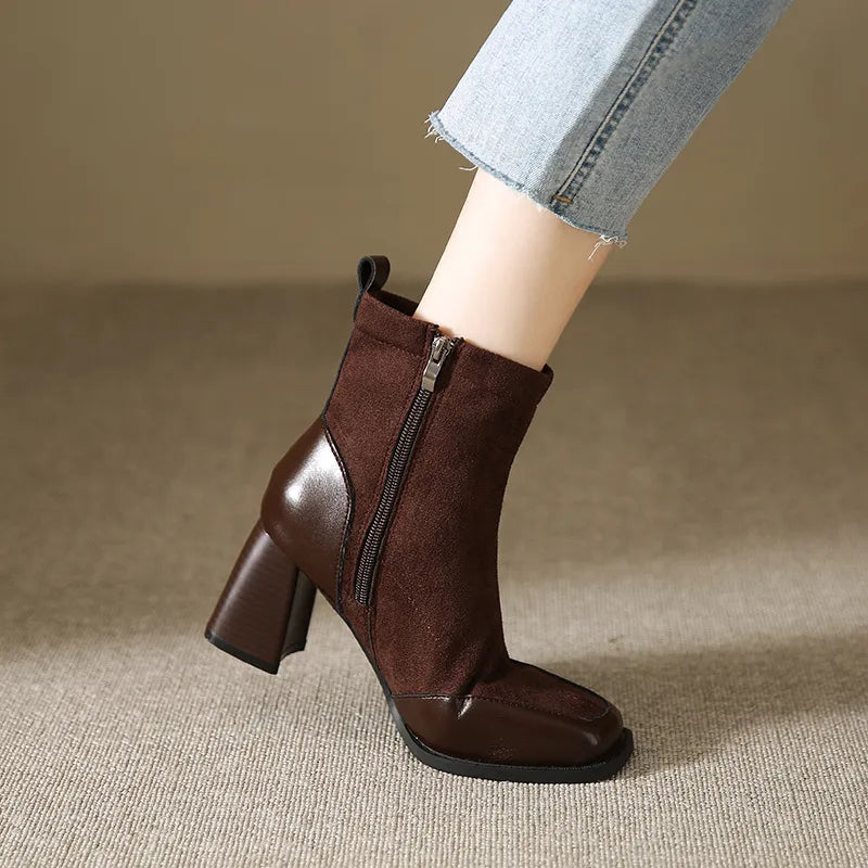 Dames Enkellaarsjes Met Blokhak | Chic En Comfortabel Voor Herfst & Winter