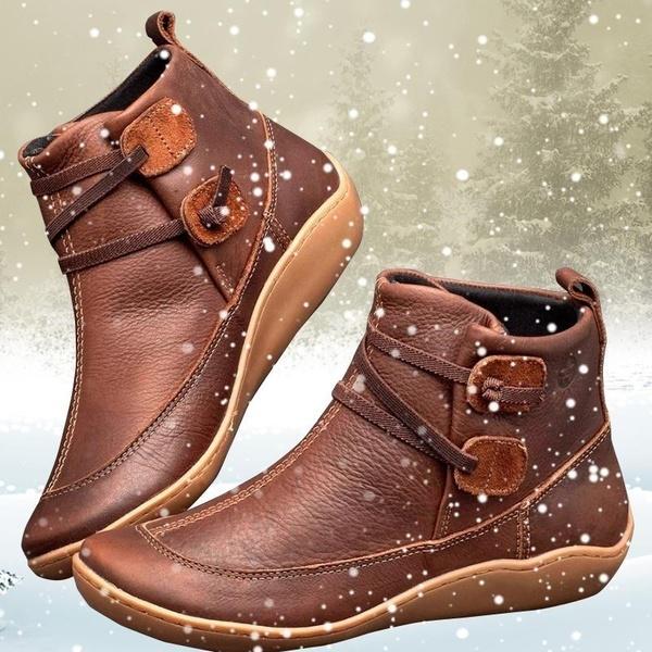 Comfortabele & Warme Dames Leren Boots – Lichtgewicht & Stijlvol
