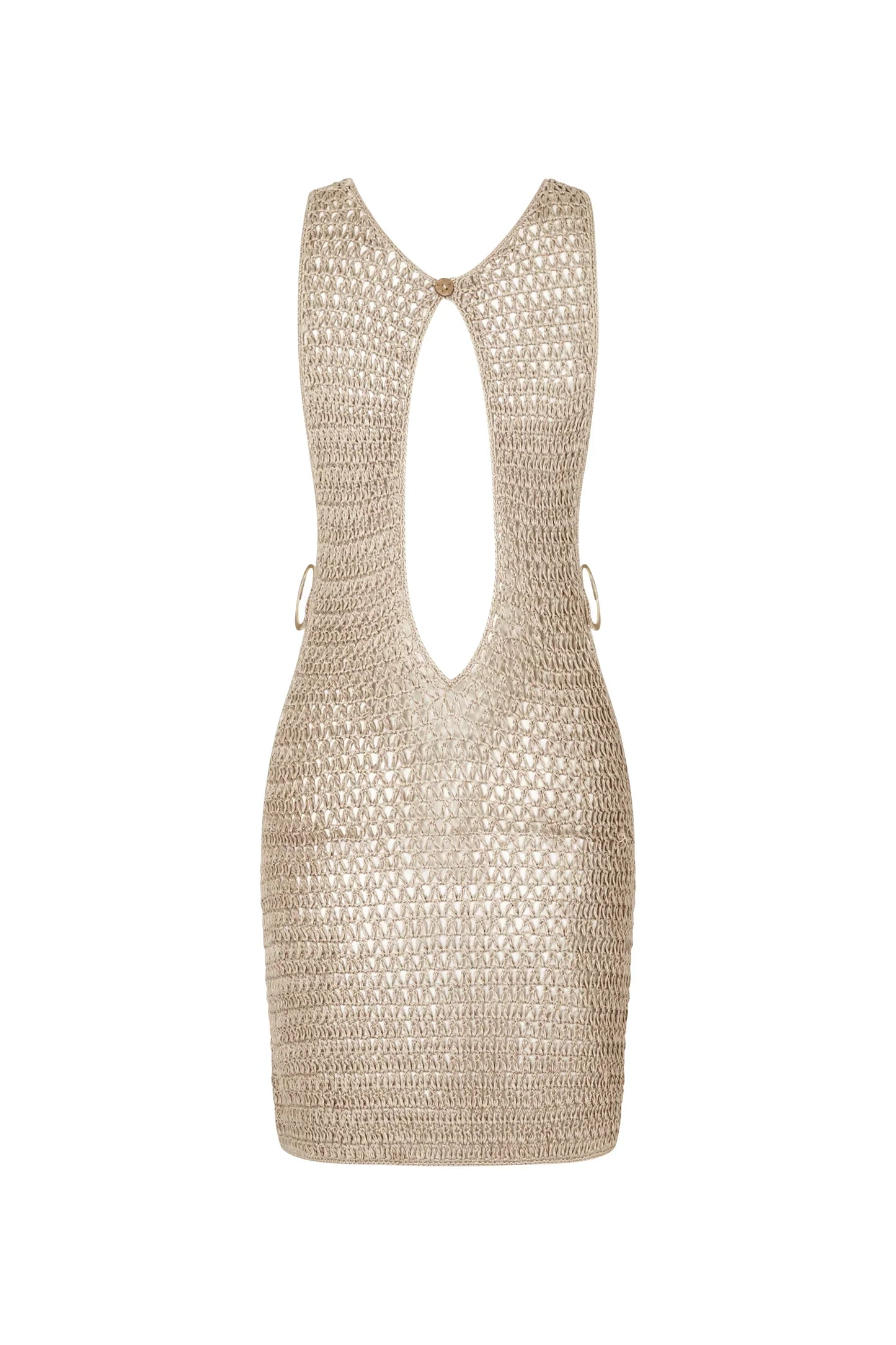 ATHENA | Gebreide Strandjurk Met Open Zijdes - Elegant, Zomers & Verleidelijk