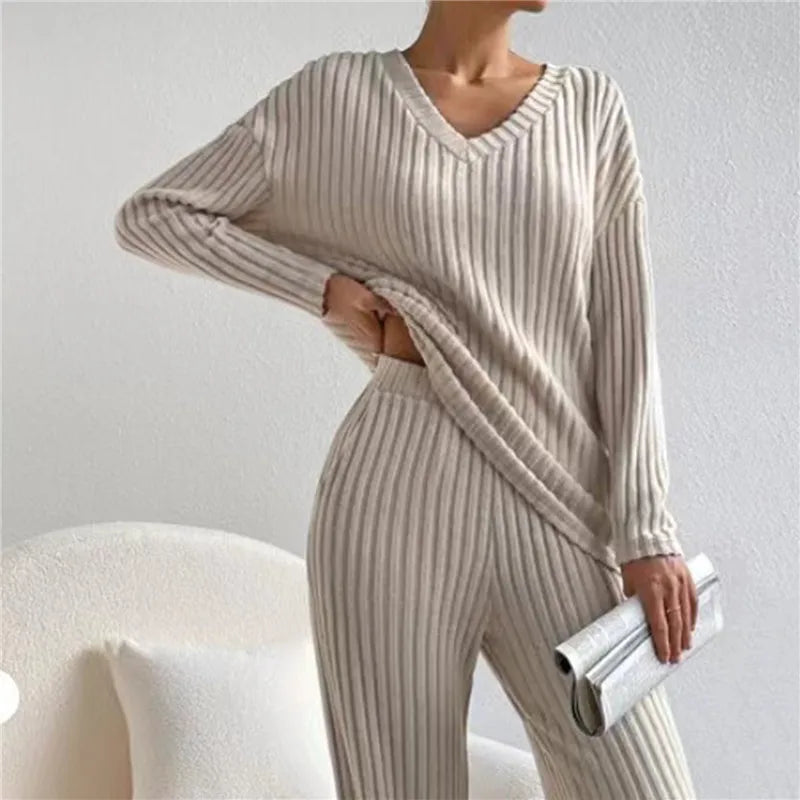 2-Delig Lounge-Set voor Dames – Herfstcomfort En Stijl In Eén Outfit