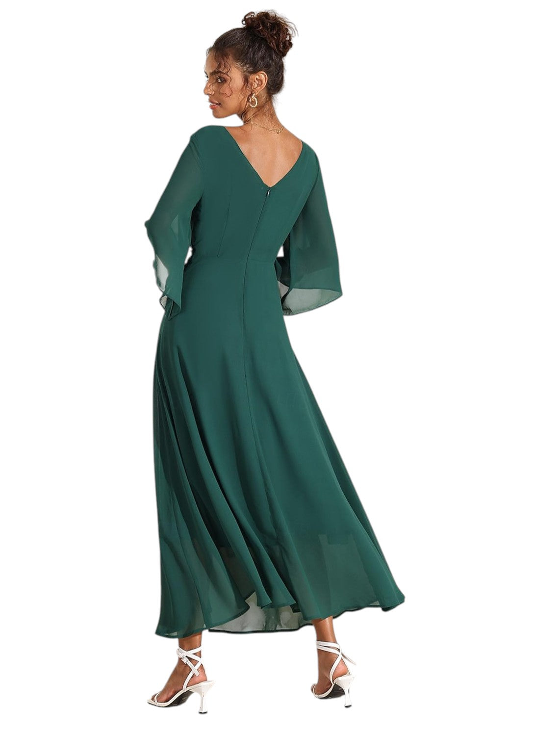 CELINE | Elegante Cocktail Maxi Jurk Voor Dames Met Tijdloze Pasvorm & Uniek Borst Design