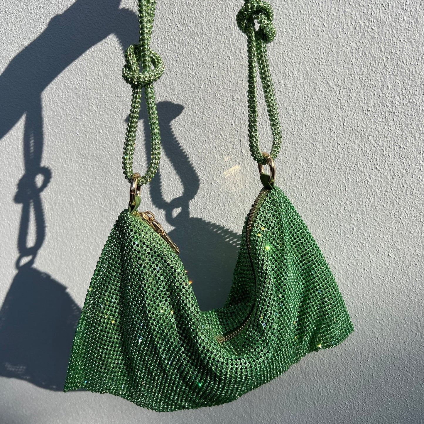 AVA | Glitter Dames Tas Met Kettinghengsel – Luxe, Verfijnd, Compact