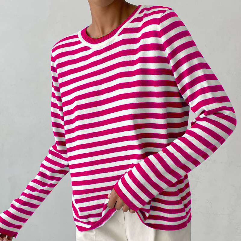 EZRA | Gestreept T-Shirt met Lange Mouwen voor Dames – Tijdloos, Comfortabel & Perfect te Combineren