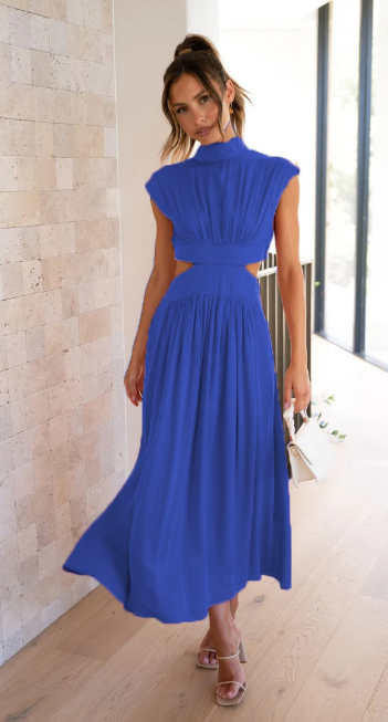 AURORA | Chique Dames Maxi Jurk met Accentuering in de Taille