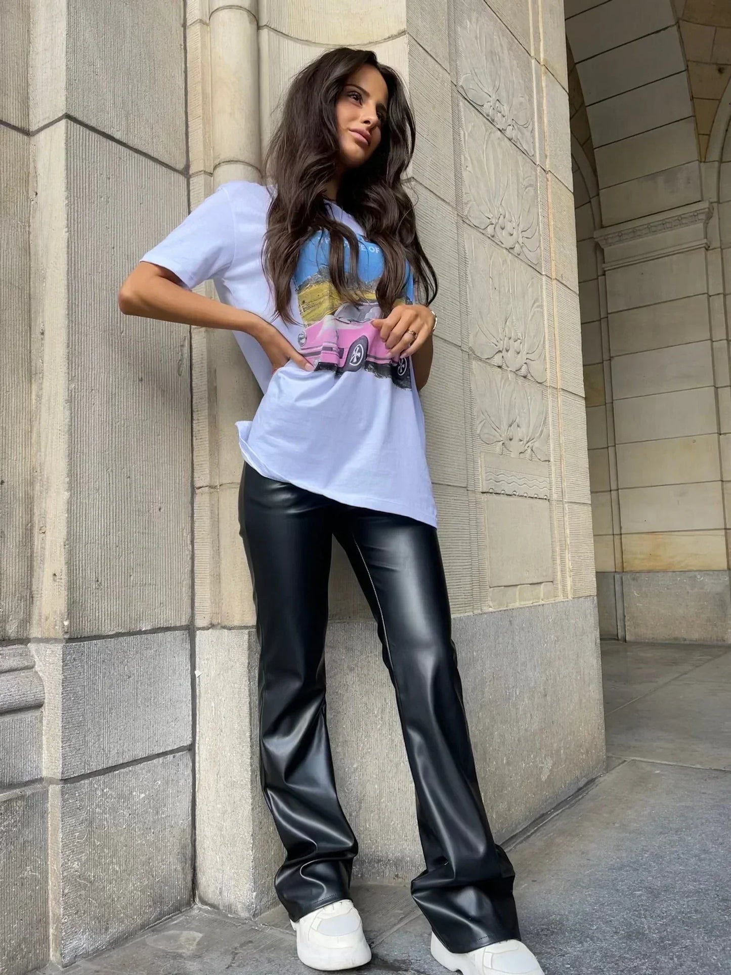 HOLLY | Comfortabele Leren Broek Voor Dames Met Rechte Pasvorm- Comfort & Stijl