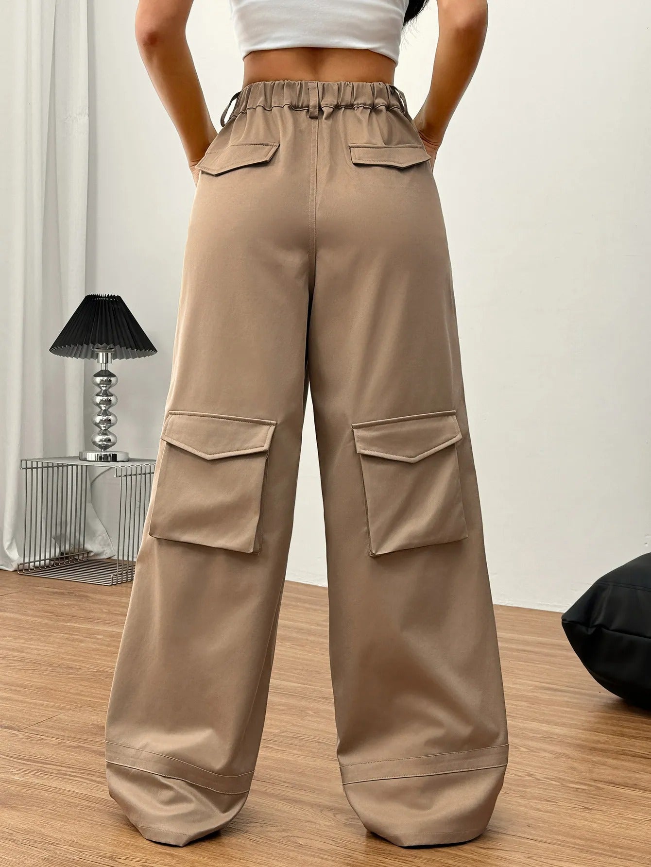 APRIL | Cargo Broek Voor Dames in Katoen met Utility Zakken – Comfort, Stijl & Karakter