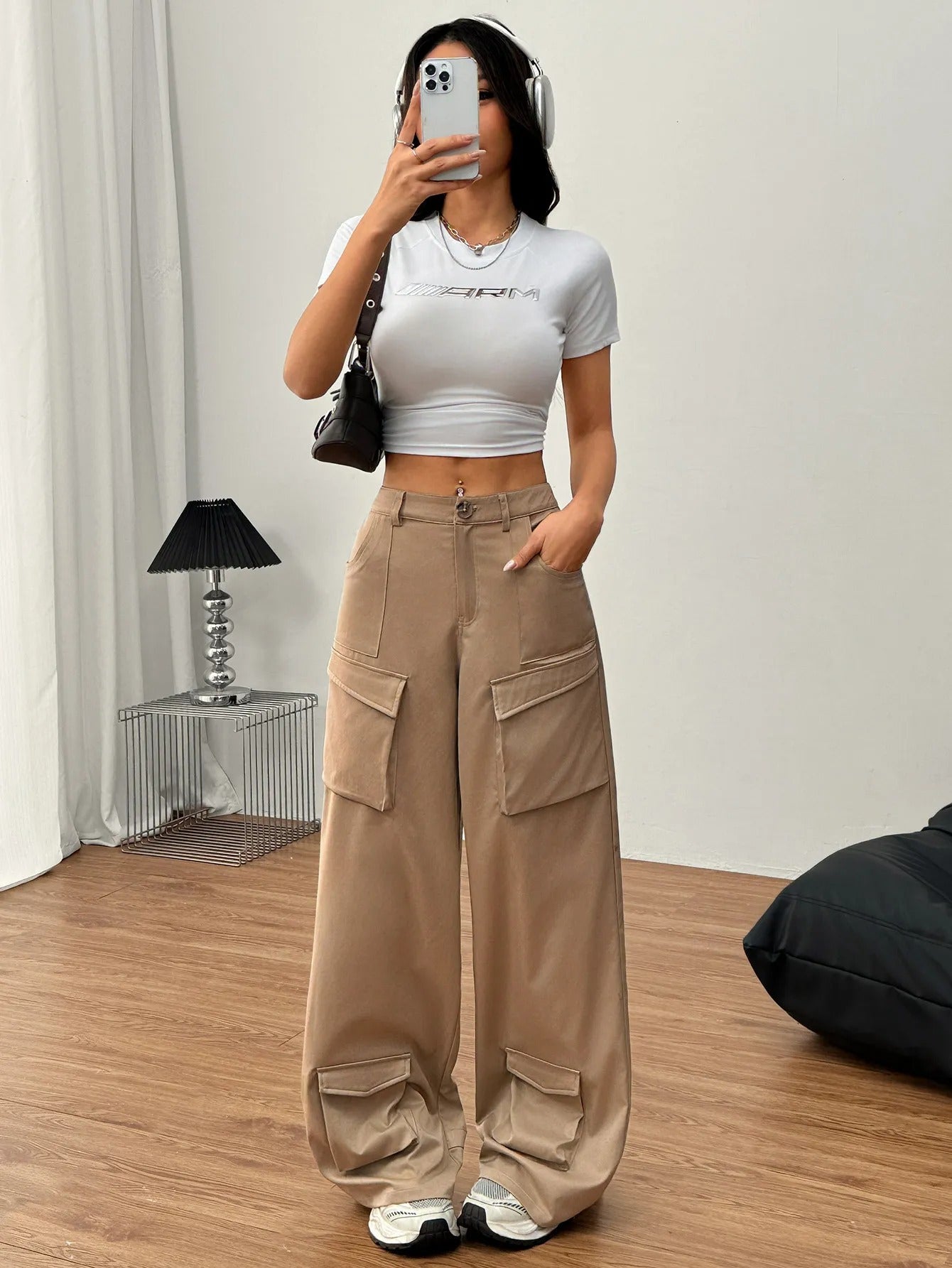 APRIL | Cargo Broek Voor Dames in Katoen met Utility Zakken – Comfort, Stijl & Karakter