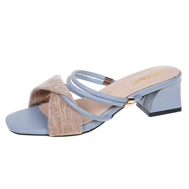 NOELIA | Vrouwensandalen met Hak en Minimalistische Bandjes - Zomers, Comfortabel & Modieus