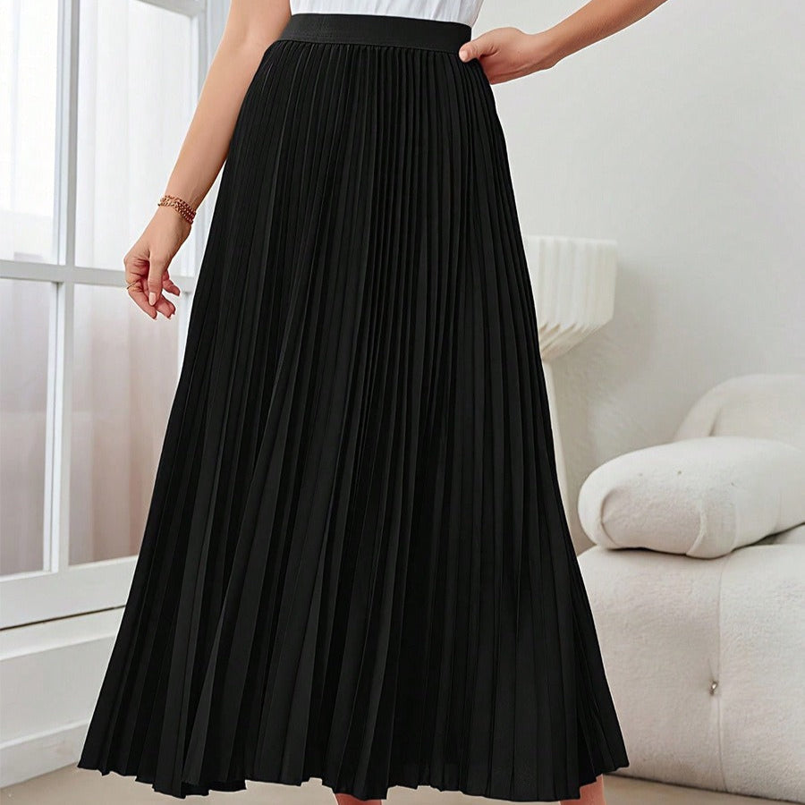 CLARA | Lichtgewicht Geplooide Lange Dames Rok – Vloeiend, Elegant & Dagelijks Draagbaar