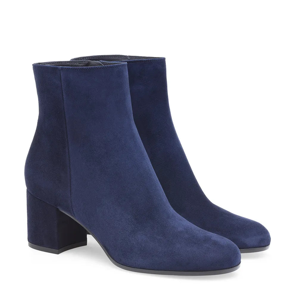 INARIA | Tijdloze Enkellaarzen Met Suede Look en Rits - Chic, Elegant & Comfortabel