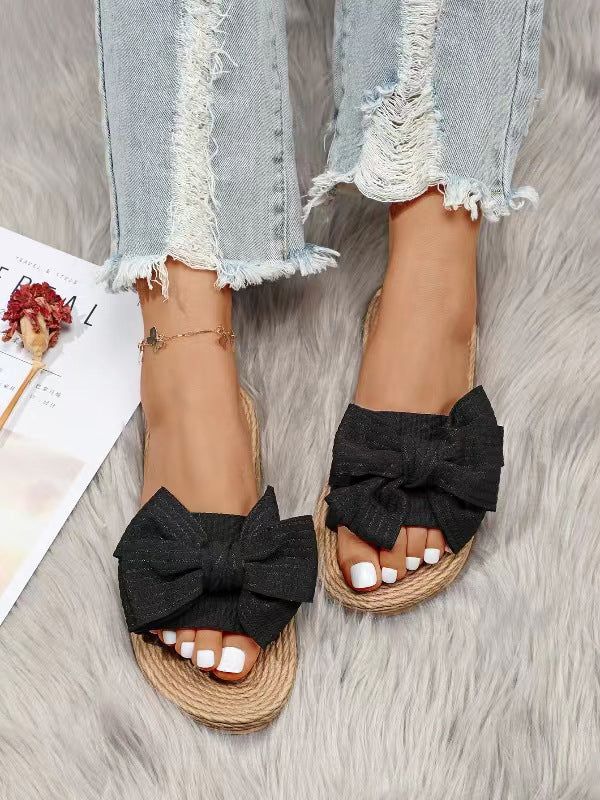 ISLA | Zomerse Dames Slippers Met Oversized Strik