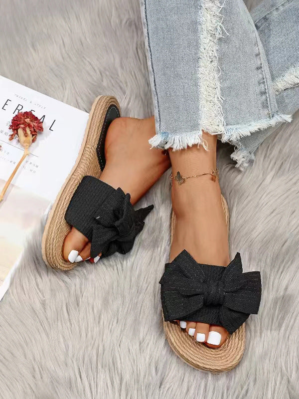 ISLA | Zomerse Dames Slippers Met Oversized Strik