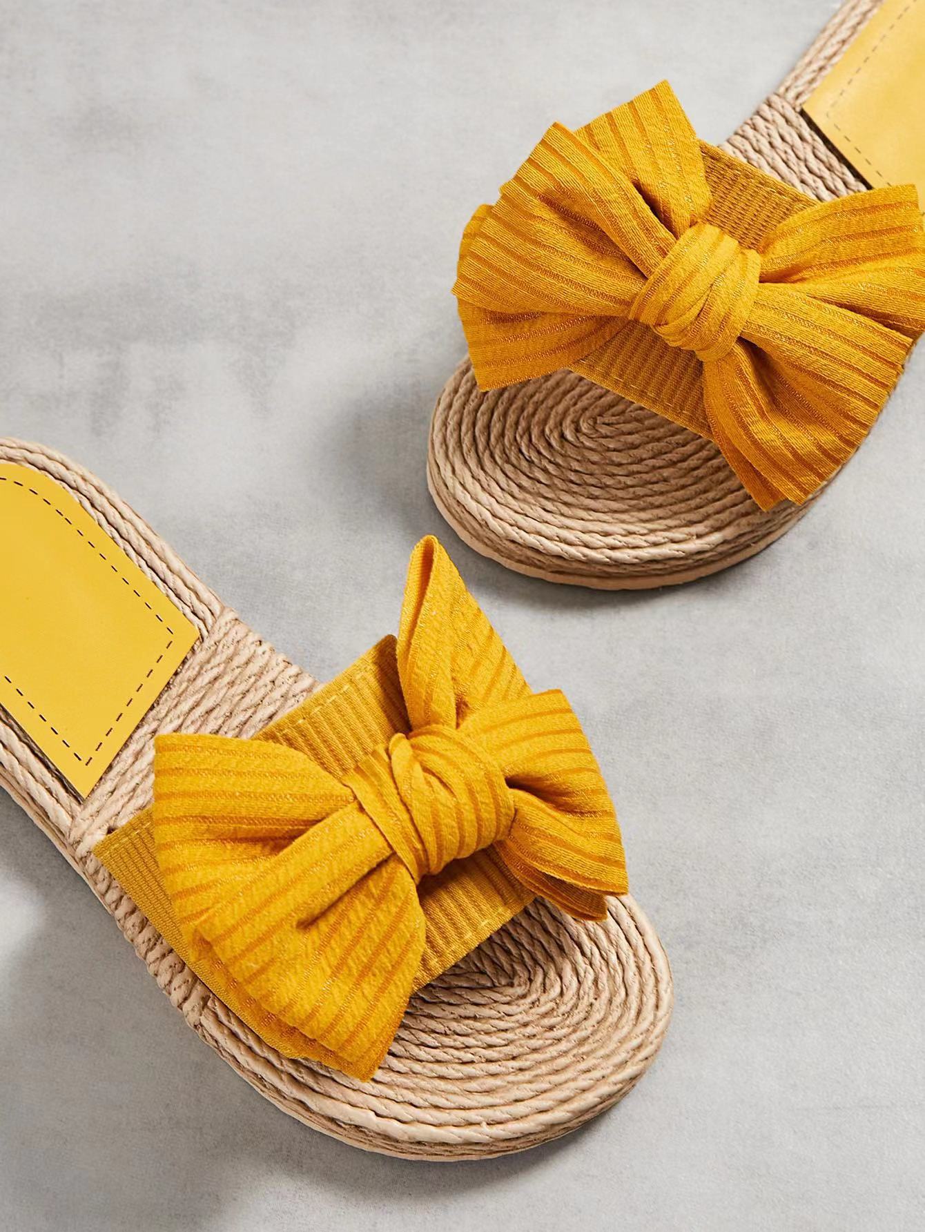 ISLA | Zomerse Dames Slippers Met Oversized Strik
