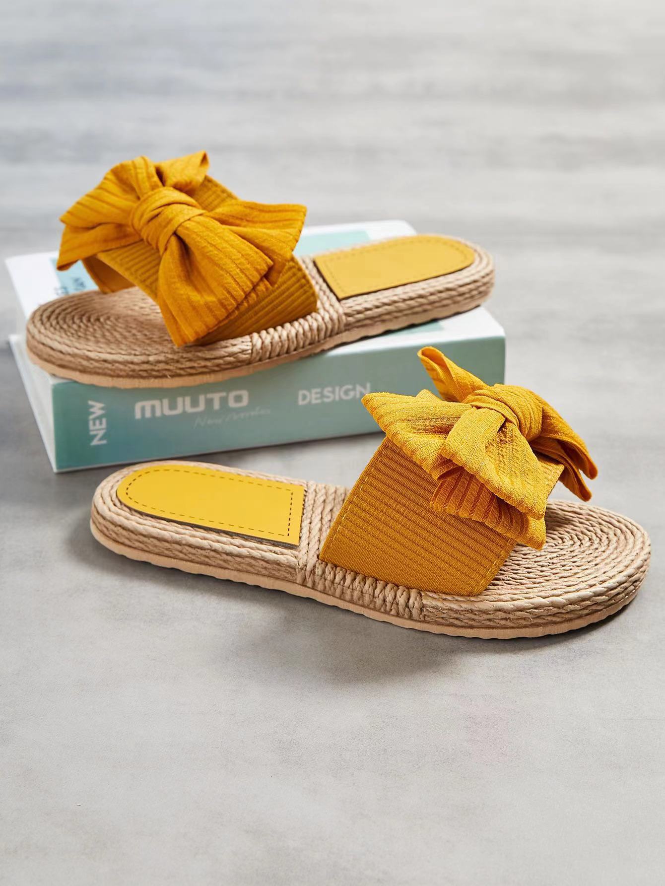 ISLA | Zomerse Dames Slippers Met Oversized Strik
