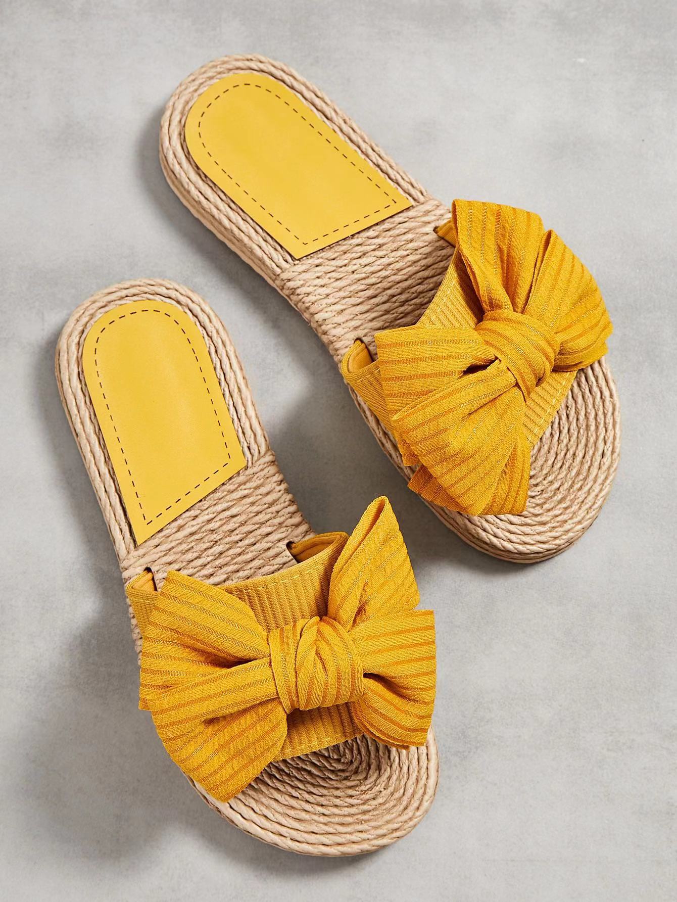 ISLA | Zomerse Dames Slippers Met Oversized Strik