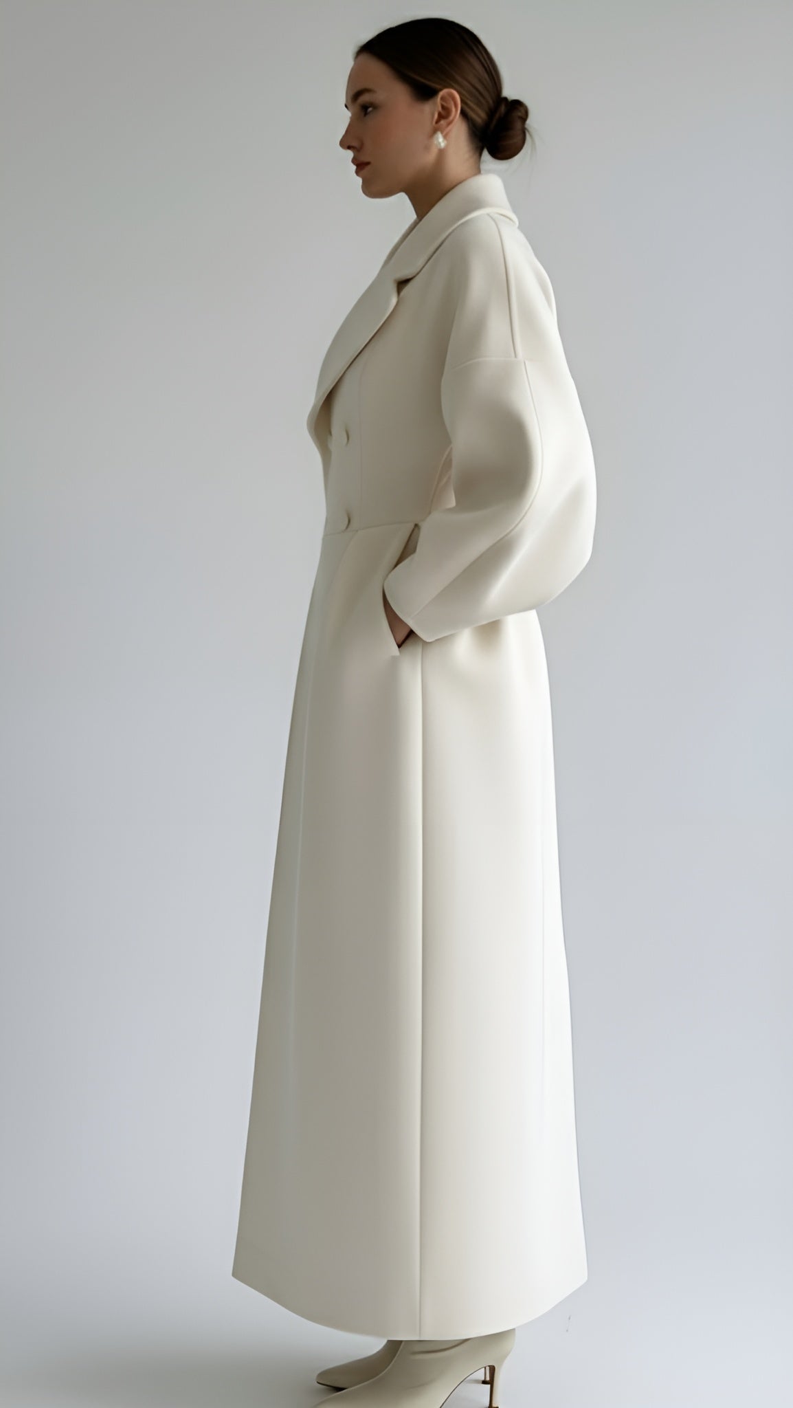 Dames Lange Wollen Mantel – Stijlvol, Warm & Perfect Voor De Herfst