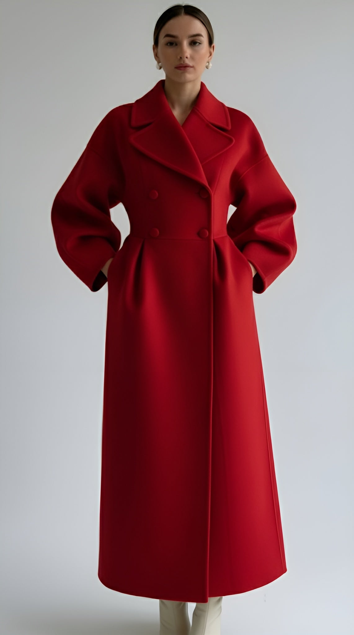 Dames Lange Wollen Mantel – Stijlvol, Warm & Perfect Voor De Herfst