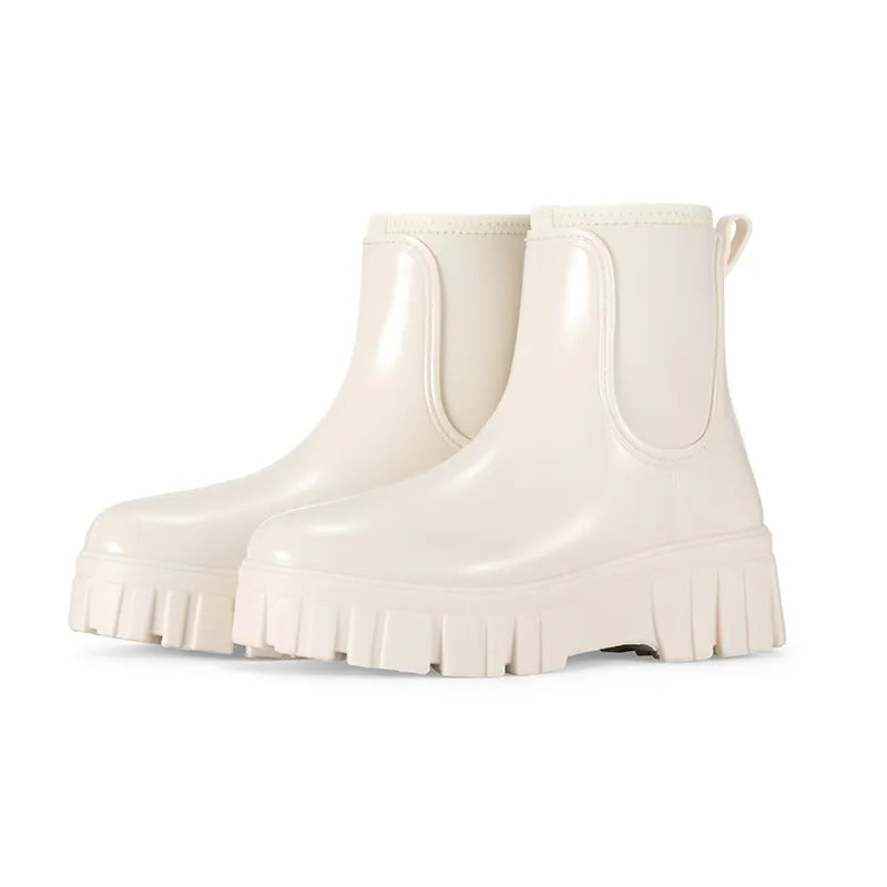 JOSH | Urban Glanzende Laars Met Platform Zool Voor Dames - Stijlvol & Comfortabel