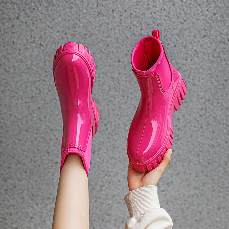 JOSH | Urban Glanzende Laars Met Platform Zool Voor Dames - Stijlvol & Comfortabel