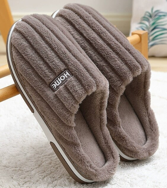 Warme Pantoffels Met Anti slip zool en Ribbel Design – Comfort, Warmte & Stijl voor Thuis