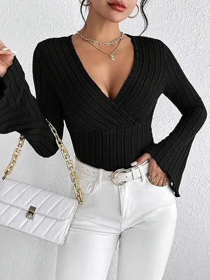 MARIAN | Elegante Knit Top Voor Dames met V-Hals - Zacht, Verfijnd & Modieus