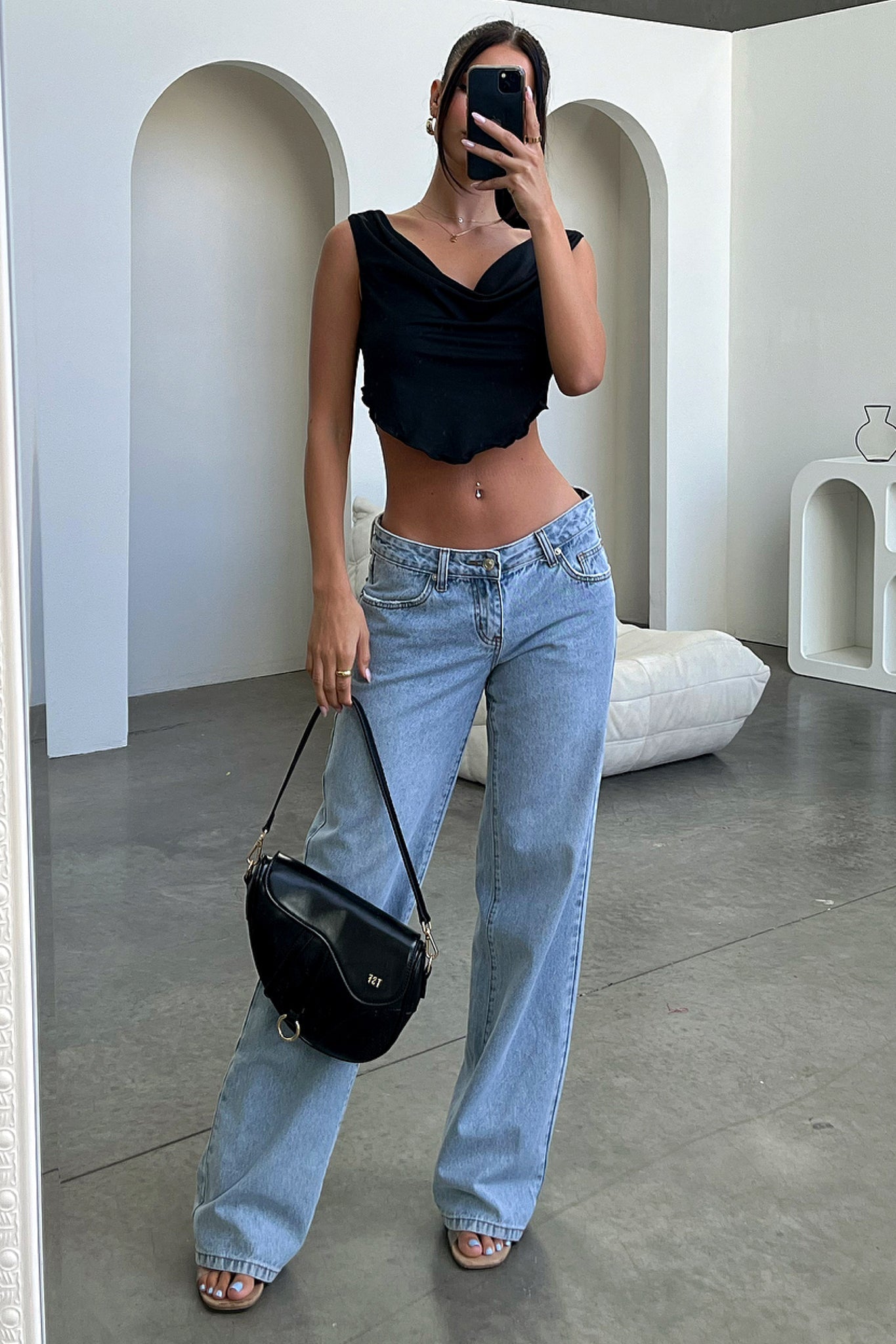 MELLY | Low Rise Jeans