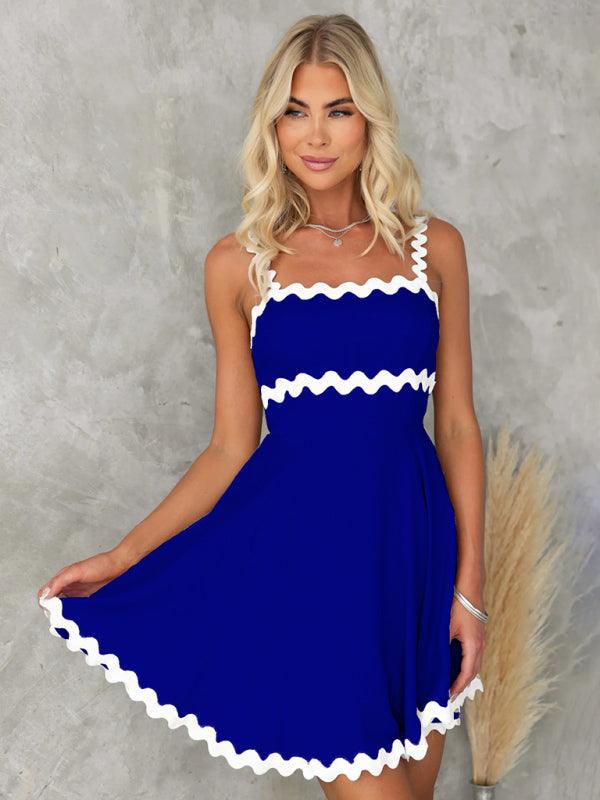 NAOMI | Zomerse flared Jurk met Klassieke Biezen
