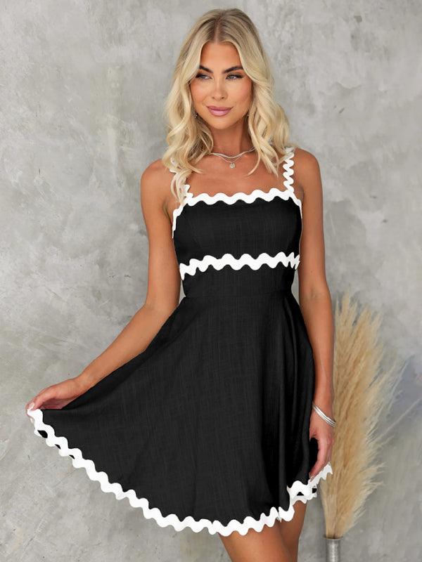 NAOMI | Zomerse flared Jurk met Klassieke Biezen