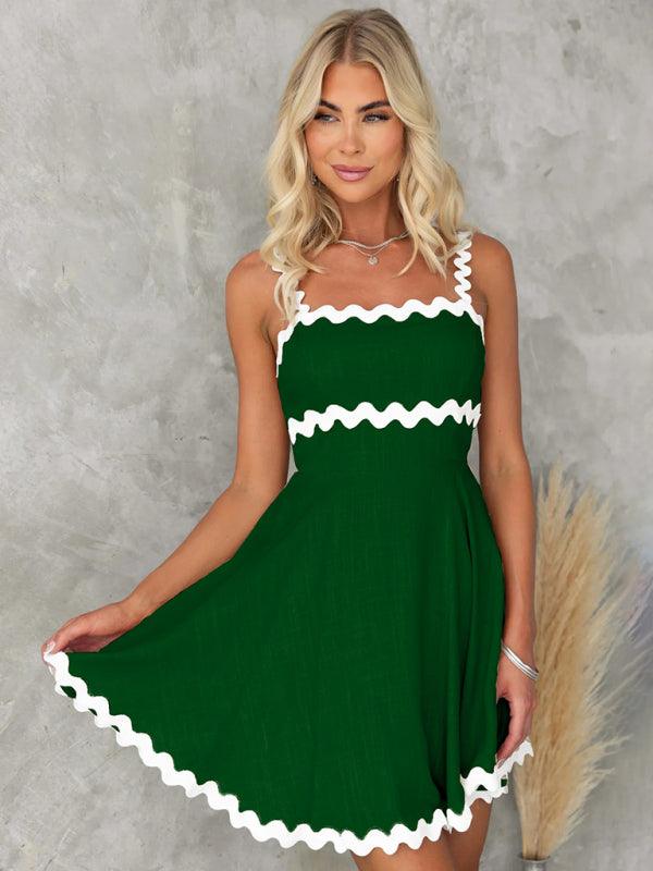NAOMI | Zomerse flared Jurk met Klassieke Biezen
