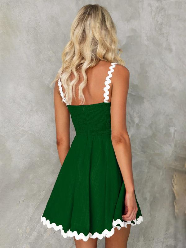 NAOMI | Zomerse flared Jurk met Klassieke Biezen