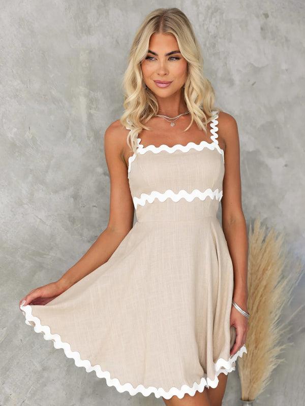 NAOMI | Zomerse flared Jurk met Klassieke Biezen