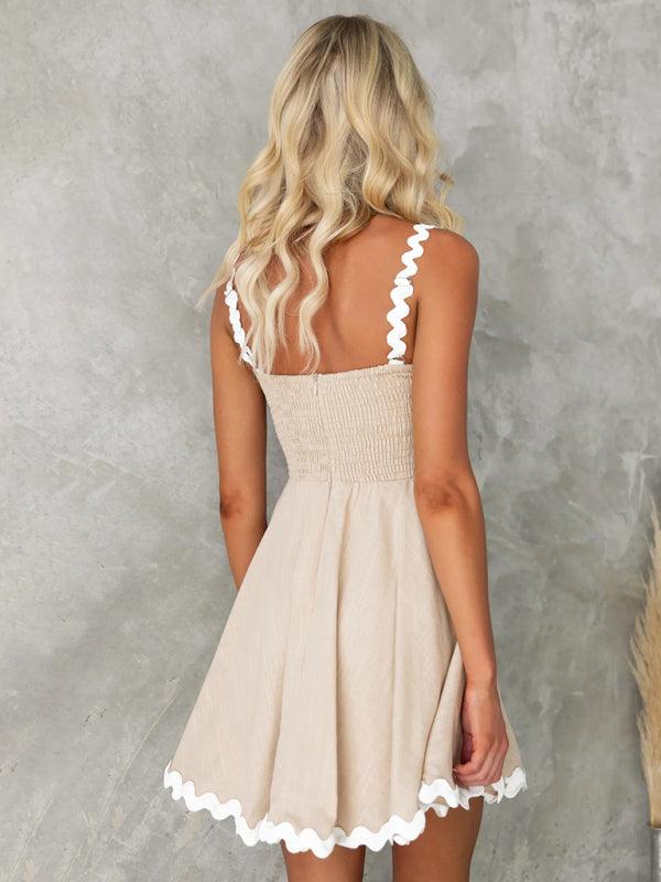 NAOMI | Zomerse flared Jurk met Klassieke Biezen