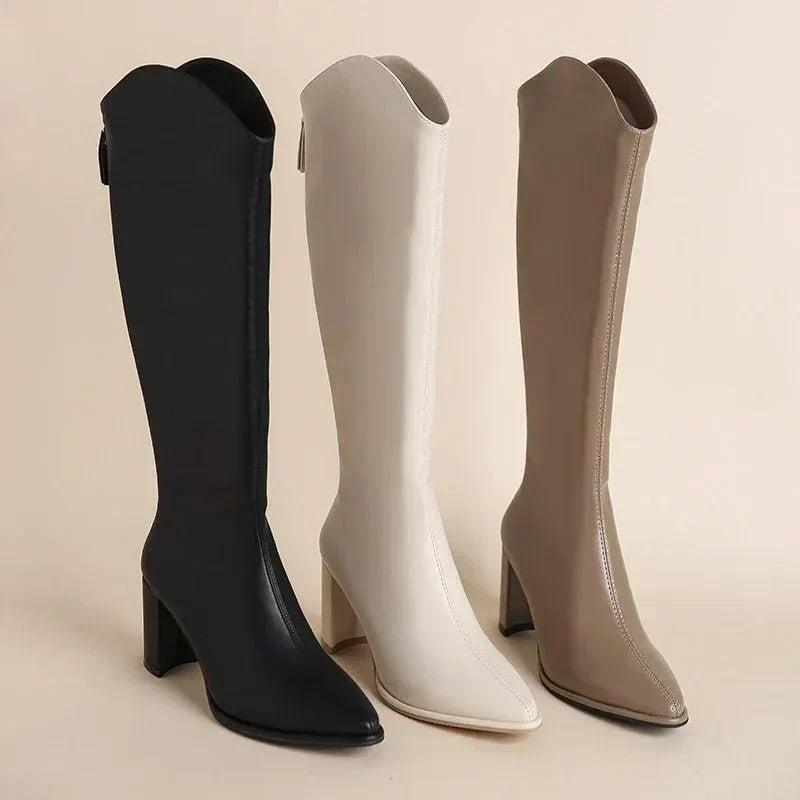 LORINE | Stijlvolle Hoge Laarzen Voor Dames - Klasse, Stijl & Comfort