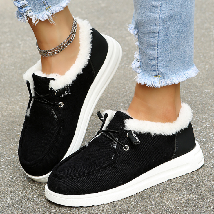 Dames Slip-On Winterschoenen Met Voering – Warm En Veilig De Winter Door