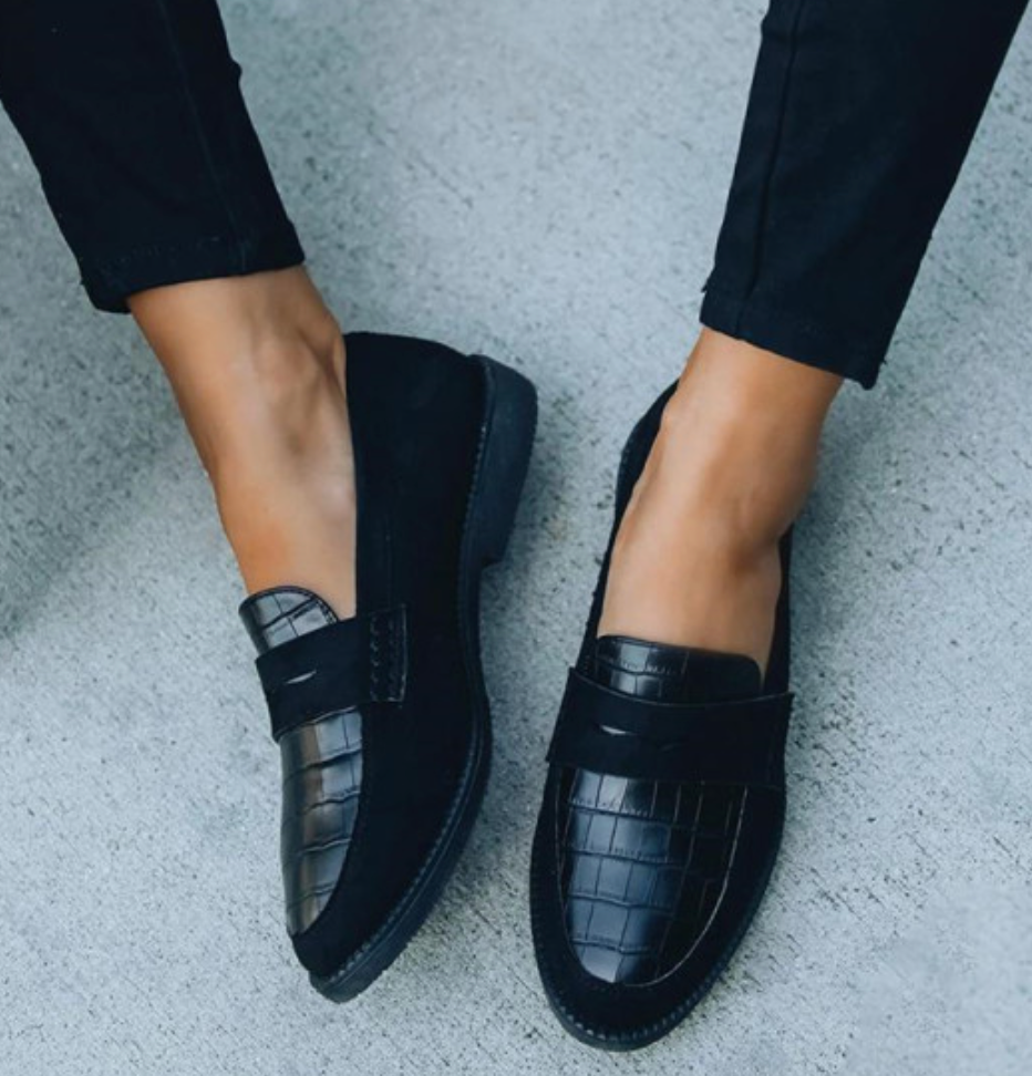 MYLEN | Dames Loafer met Croco Detail – Elegantie in Één Stap