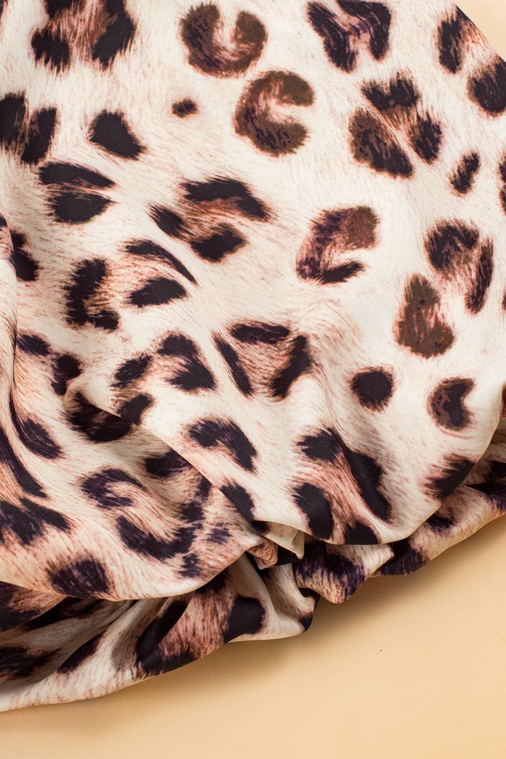 ZAYA | Dames Maxi Jurk Met Luipaard Print & Zomer Kleuren