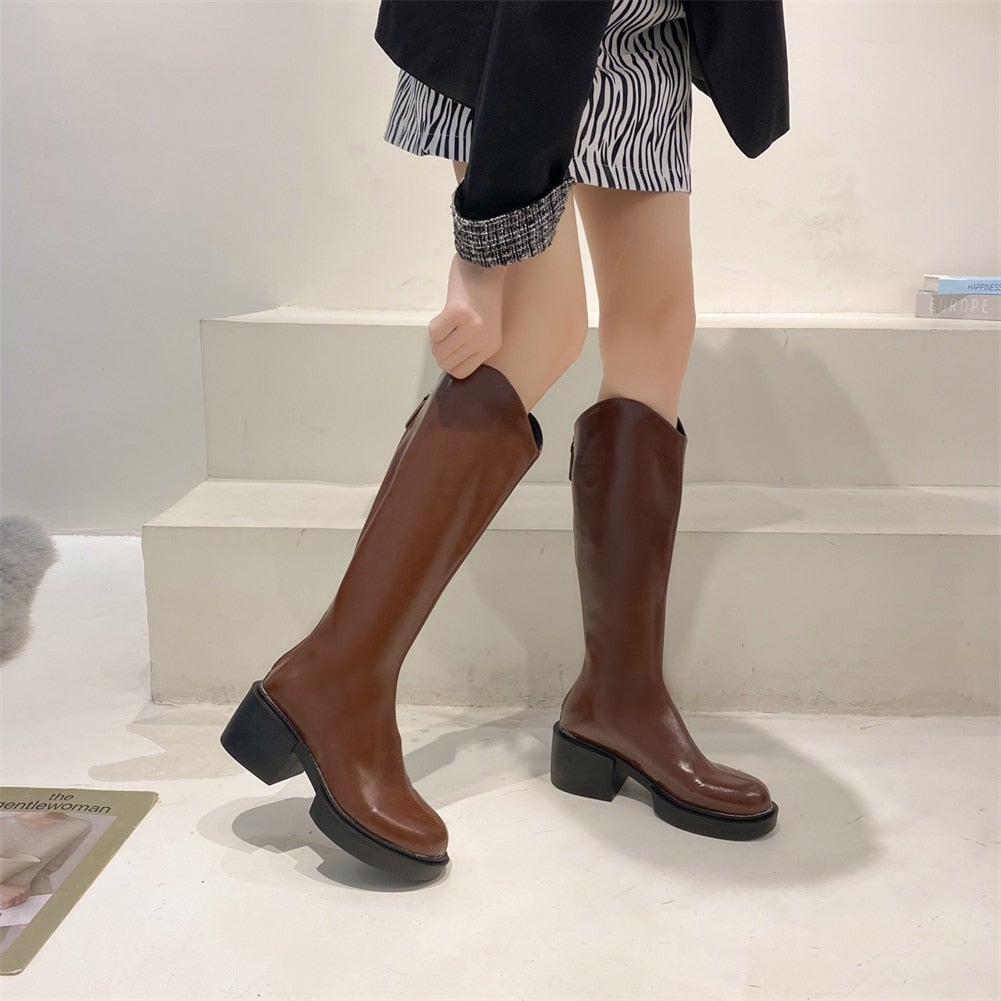 Moderne Hoge Winterlaarzen Voor Dames – Trendy & Comfortabel Voor Koude Dagen