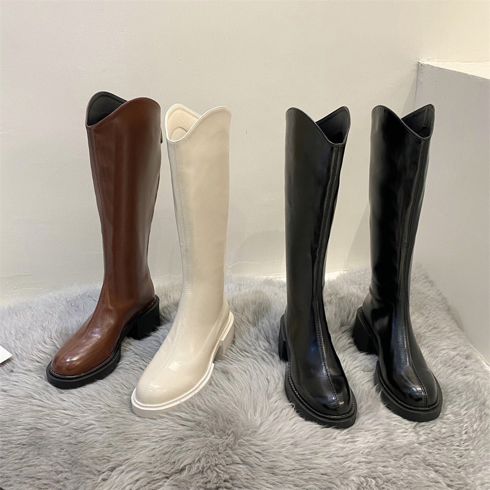 Moderne Hoge Winterlaarzen Voor Dames – Trendy & Comfortabel Voor Koude Dagen