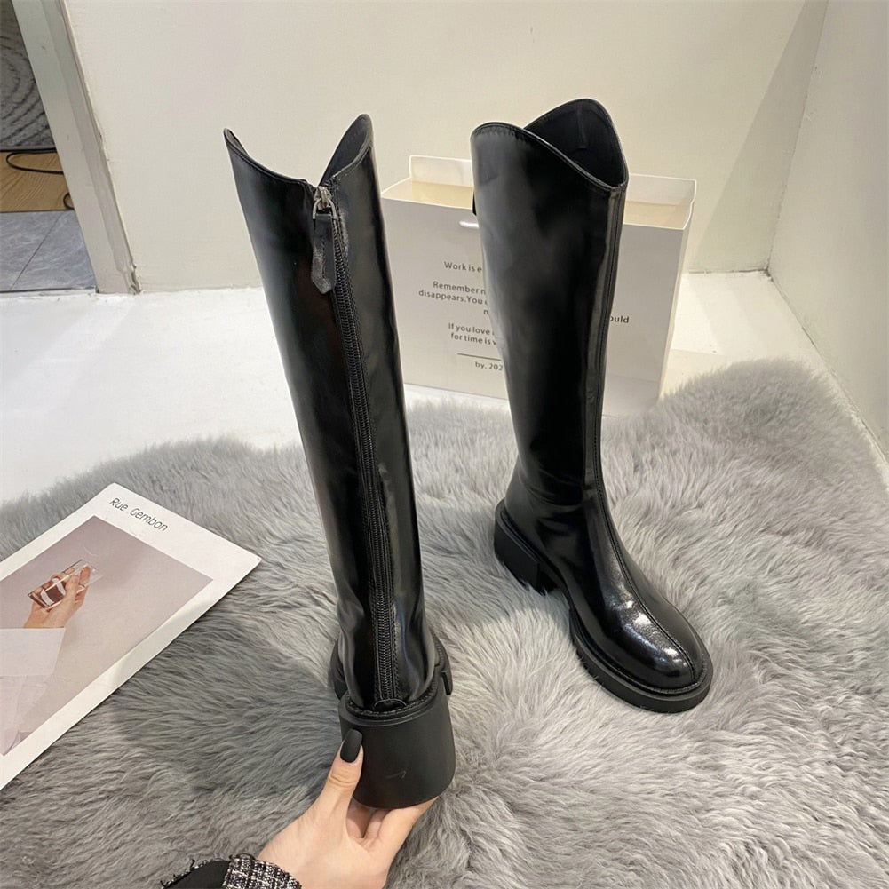 Moderne Hoge Winterlaarzen Voor Dames – Trendy & Comfortabel Voor Koude Dagen