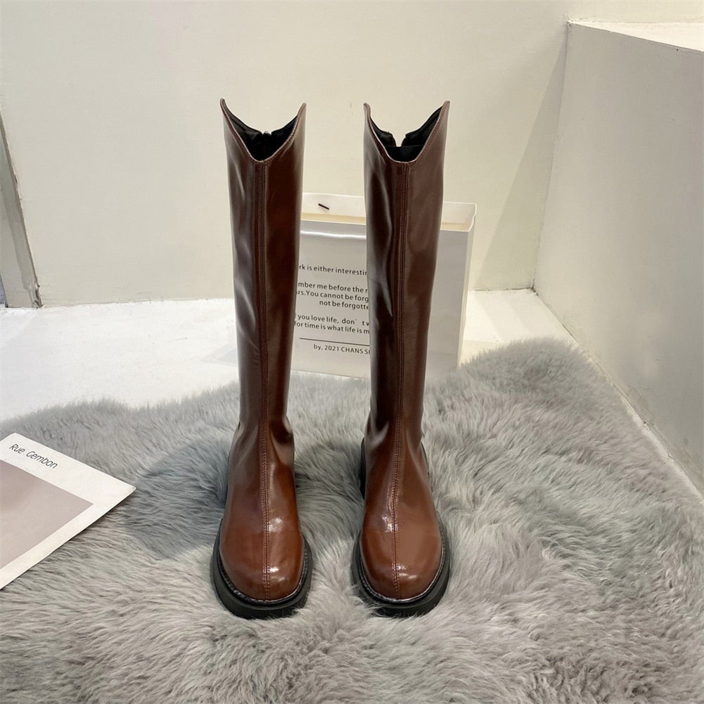 Moderne Hoge Winterlaarzen Voor Dames – Trendy & Comfortabel Voor Koude Dagen
