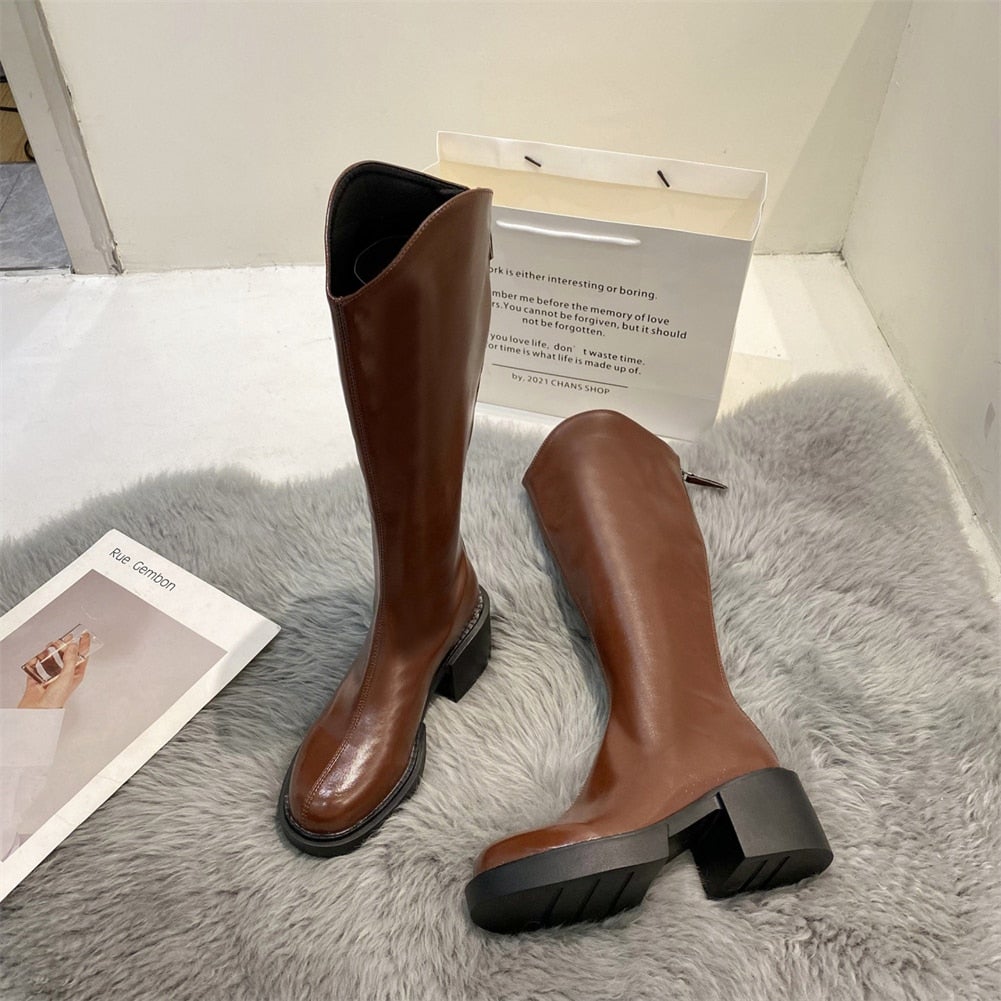Moderne Hoge Winterlaarzen Voor Dames – Trendy & Comfortabel Voor Koude Dagen