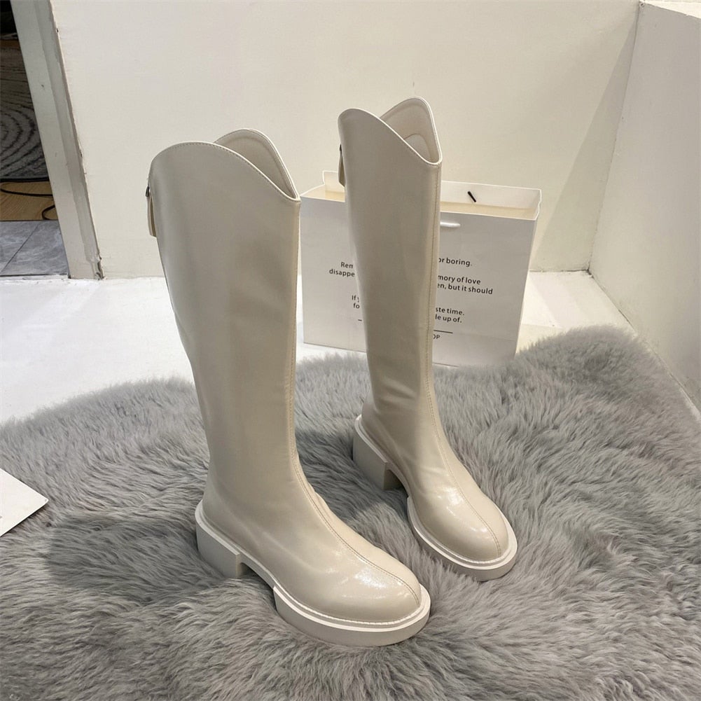 Moderne Hoge Winterlaarzen Voor Dames – Trendy & Comfortabel Voor Koude Dagen